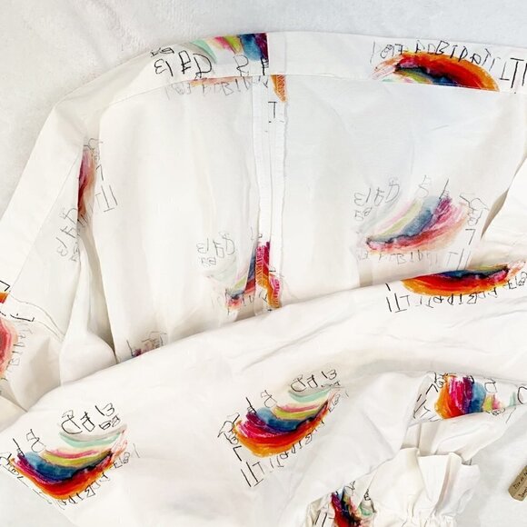 Hilda Henri cap sleeve rainbow girl's‎ zoya poem fit and flare dress - Size 8 - Picture 8 of 11